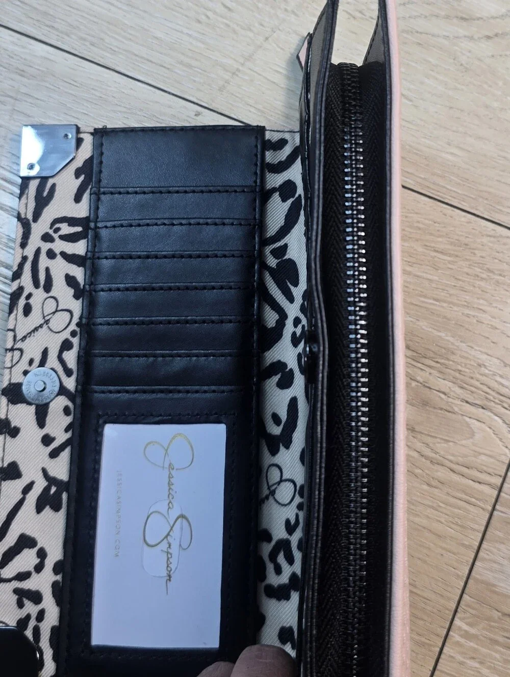 Jessica Simpson Blush Pink Zip-Around Wallet